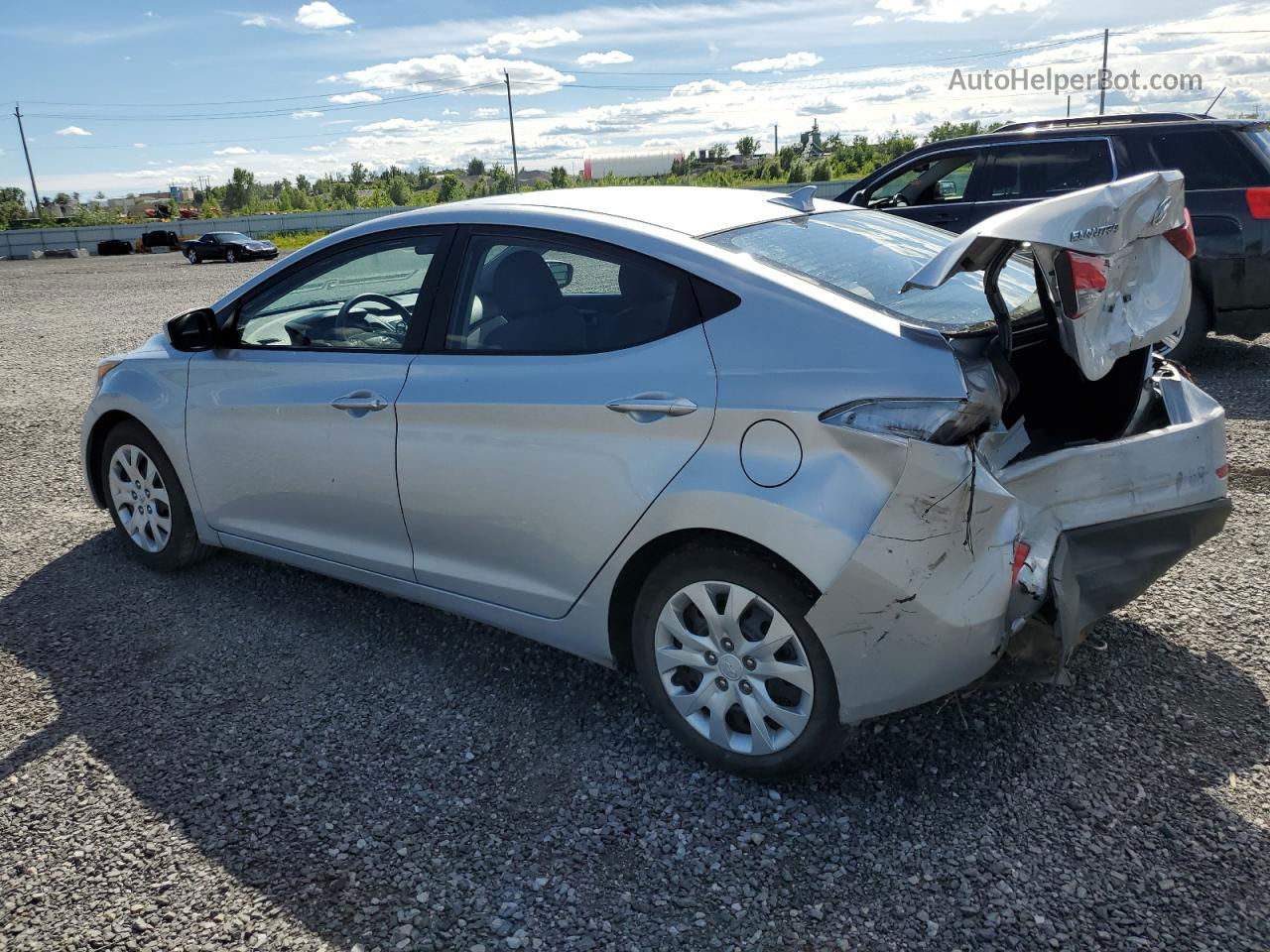 2014 Hyundai Elantra Se Silver vin: 5NPDH4AEXEH521748