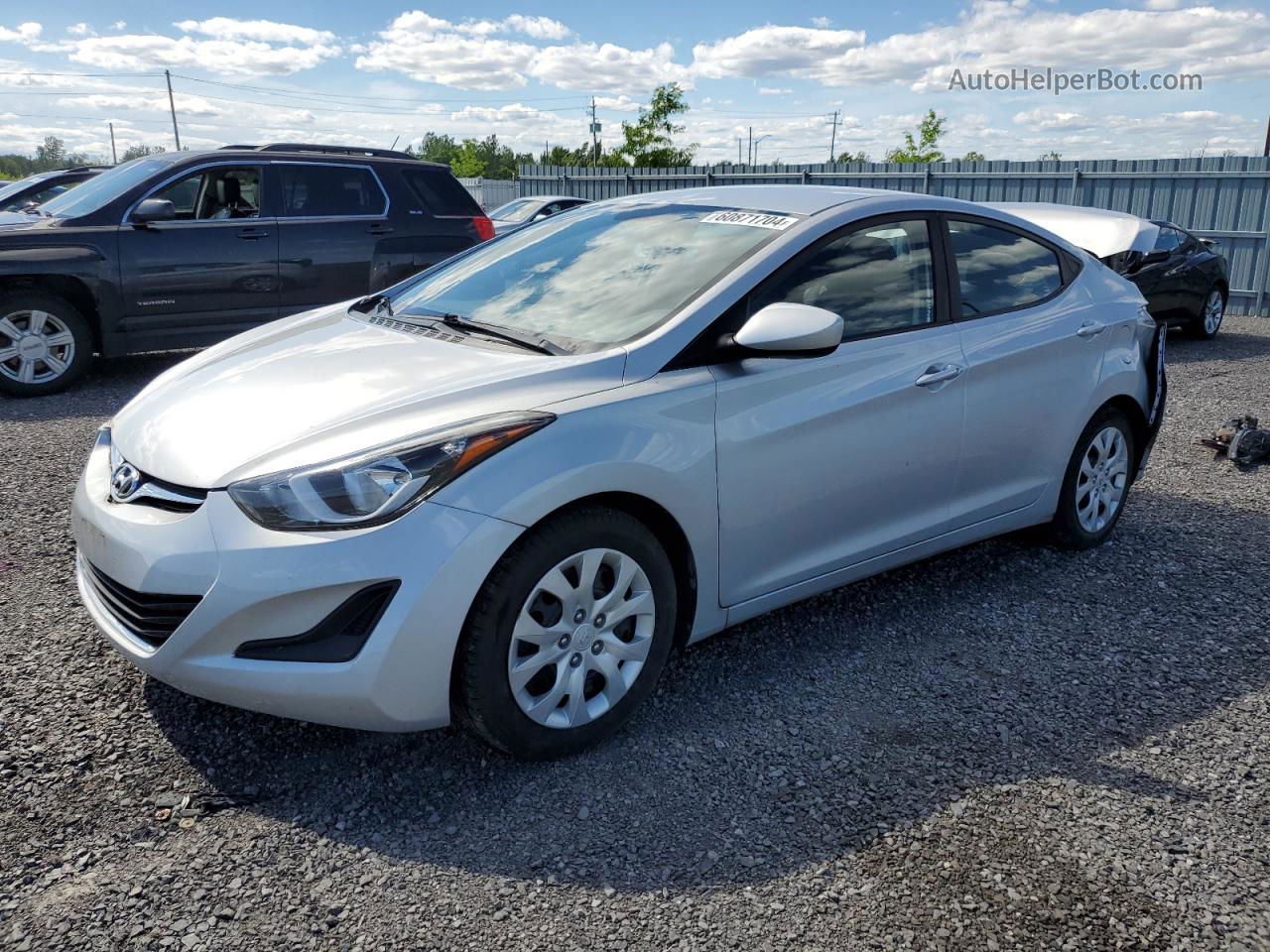 2014 Hyundai Elantra Se Silver vin: 5NPDH4AEXEH521748