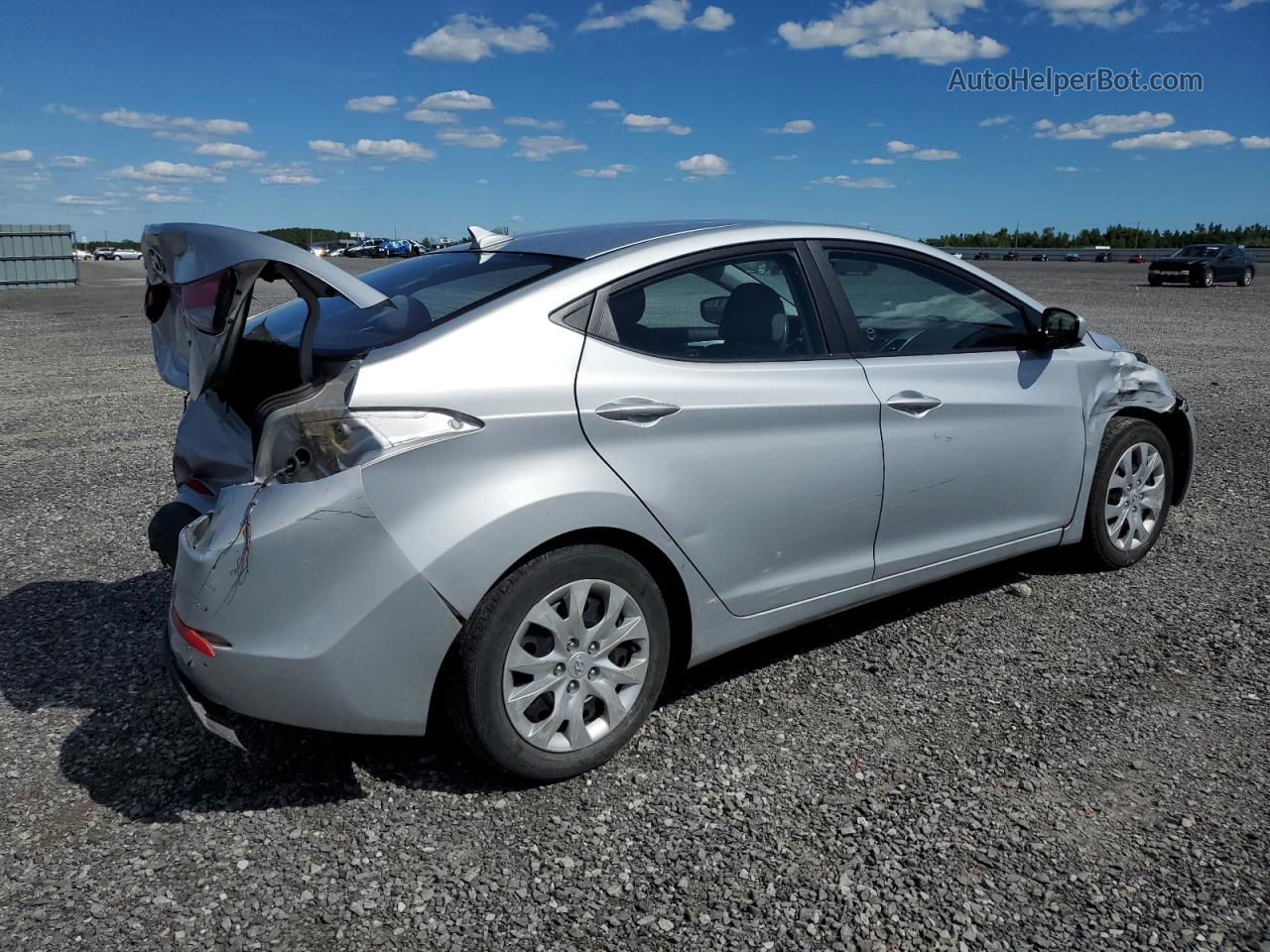 2014 Hyundai Elantra Se Silver vin: 5NPDH4AEXEH521748