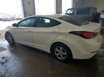 2014 Hyundai Elantra Se White vin: 5NPDH4AEXEH525346