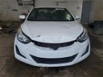 2014 Hyundai Elantra Se White vin: 5NPDH4AEXEH525346