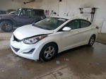 2014 Hyundai Elantra Se White vin: 5NPDH4AEXEH525346