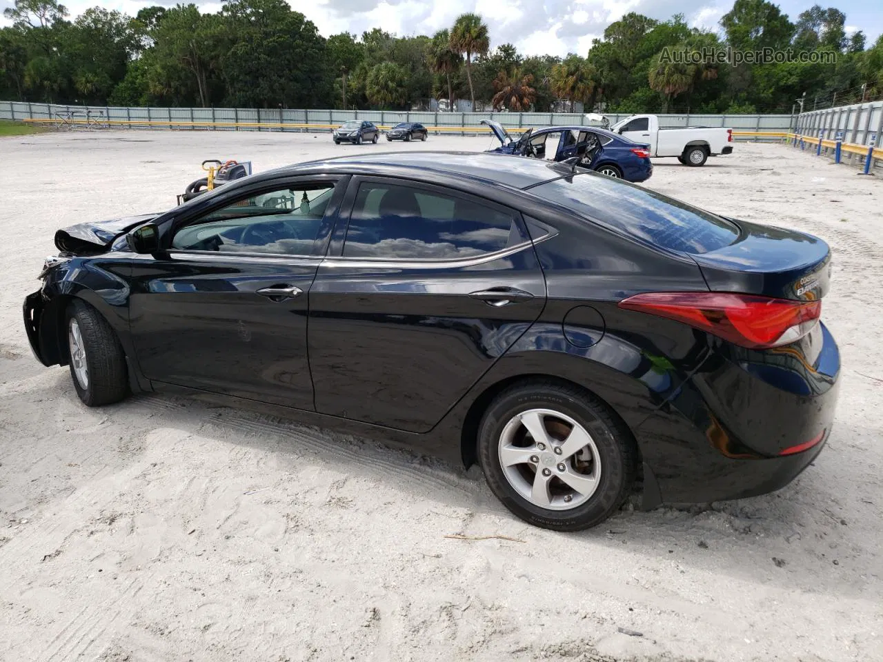 2014 Hyundai Elantra Se Black vin: 5NPDH4AEXEH539053