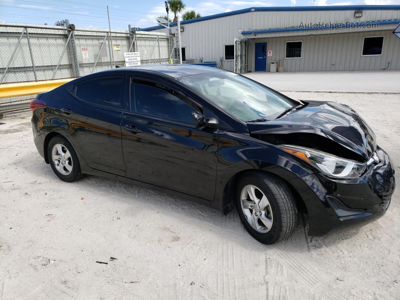 2014 Hyundai Elantra Se Black vin: 5NPDH4AEXEH539053