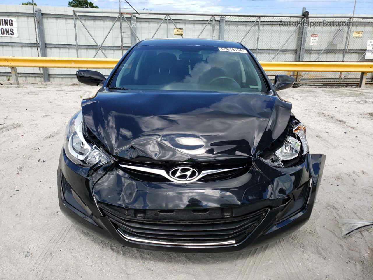 2014 Hyundai Elantra Se Black vin: 5NPDH4AEXEH539053