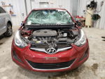 2014 Hyundai Elantra Se Red vin: 5NPDH4AEXEH540011