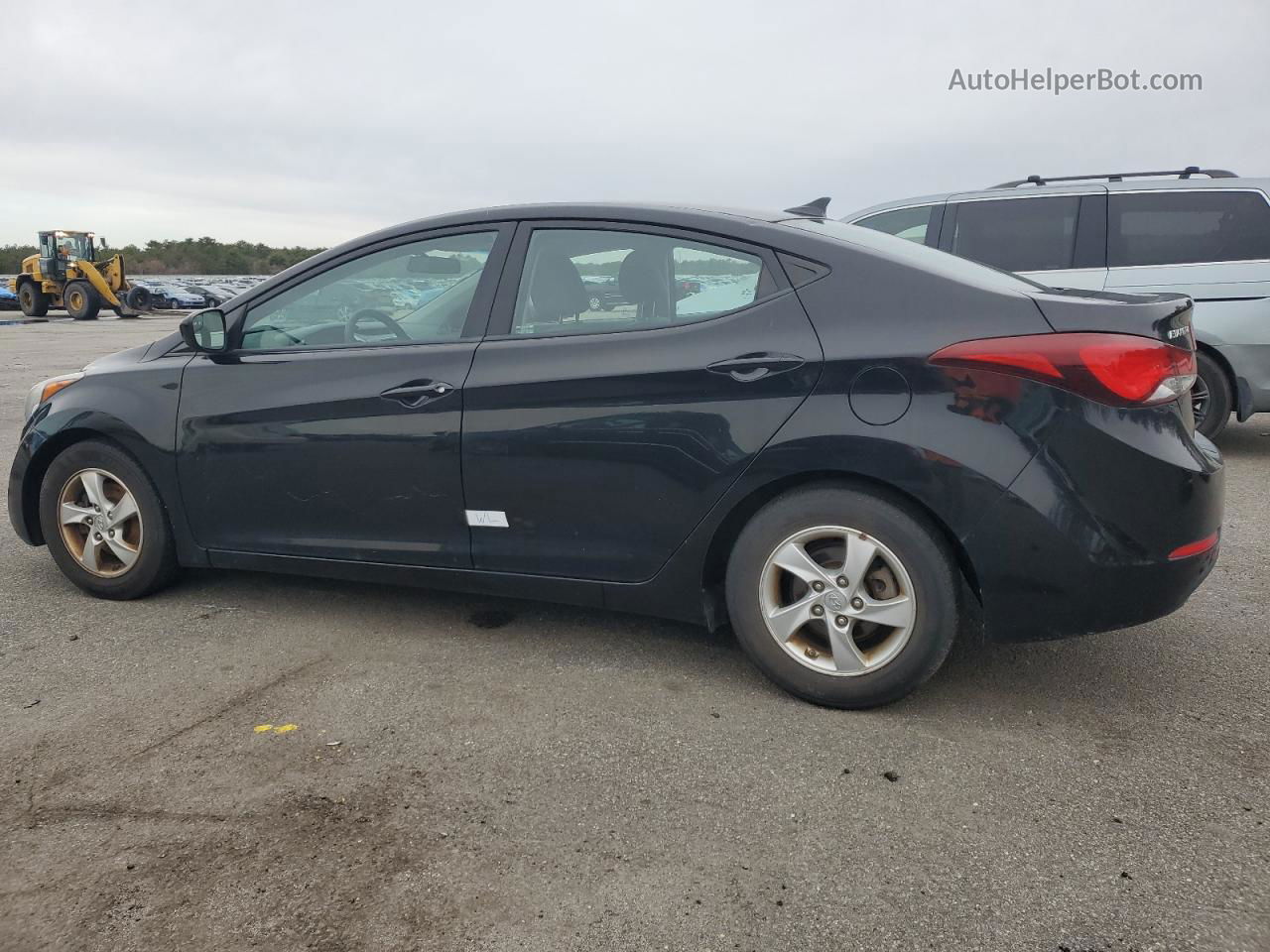 2014 Hyundai Elantra Se Black vin: 5NPDH4AEXEH540803