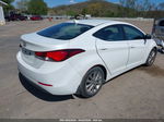 2015 Hyundai Elantra Se White vin: 5NPDH4AEXFH559238