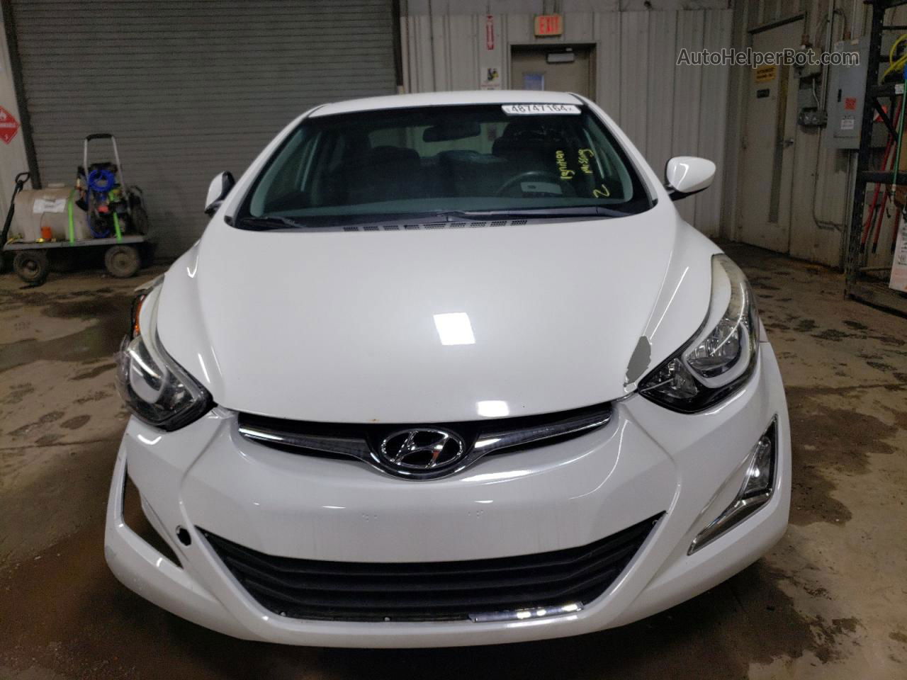 2015 Hyundai Elantra Se White vin: 5NPDH4AEXFH631460