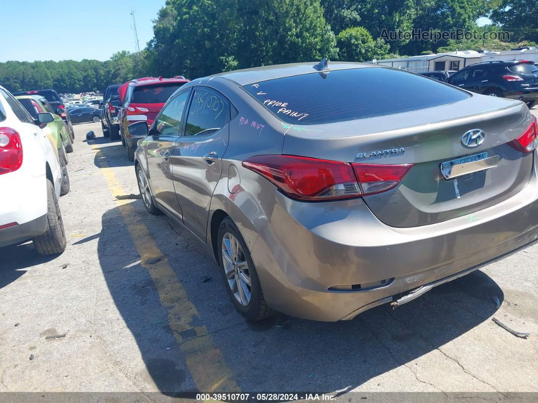 2016 Hyundai Elantra Se Gray vin: 5NPDH4AEXGH652973