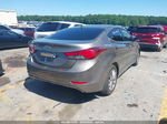 2016 Hyundai Elantra Se Gray vin: 5NPDH4AEXGH652973