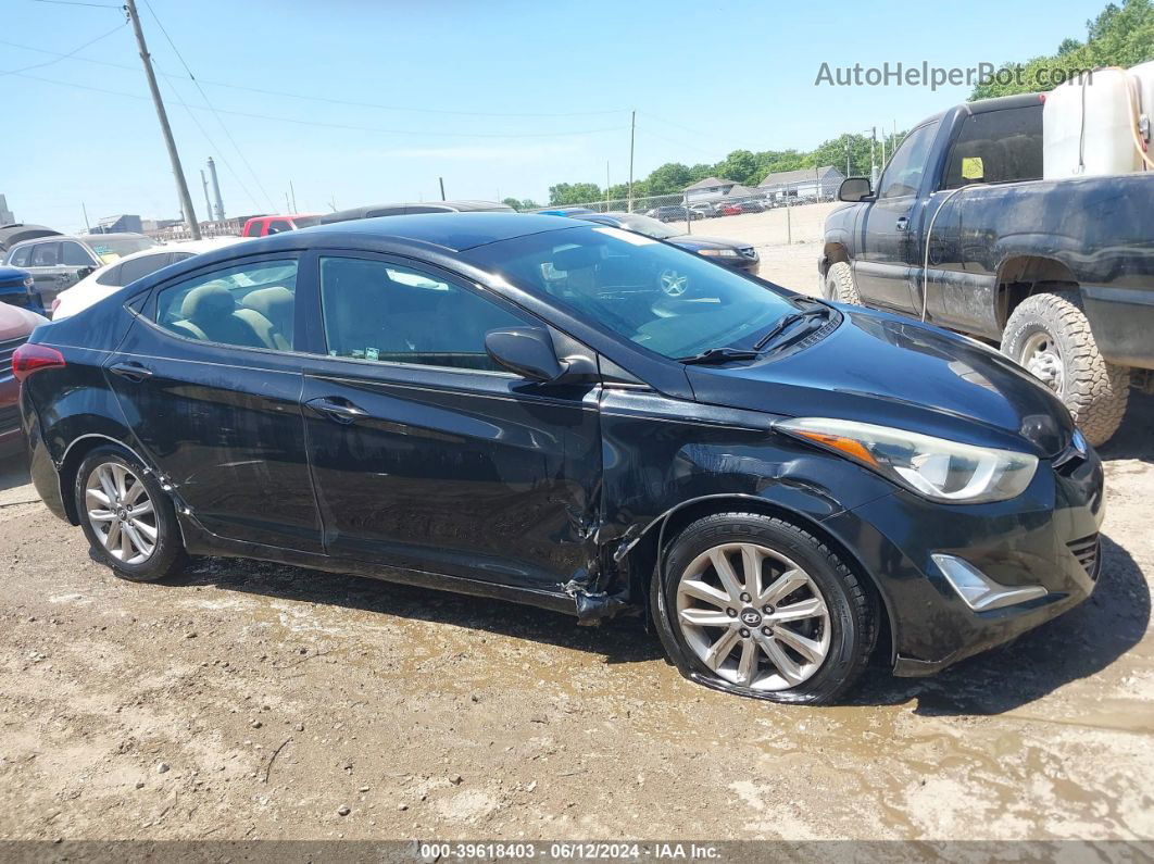 2016 Hyundai Elantra Se Black vin: 5NPDH4AEXGH653279