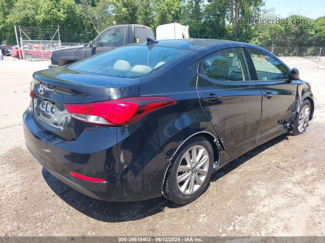 2016 Hyundai Elantra Se Black vin: 5NPDH4AEXGH653279