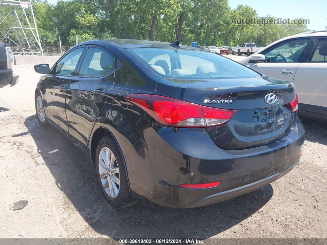 2016 Hyundai Elantra Se Black vin: 5NPDH4AEXGH653279