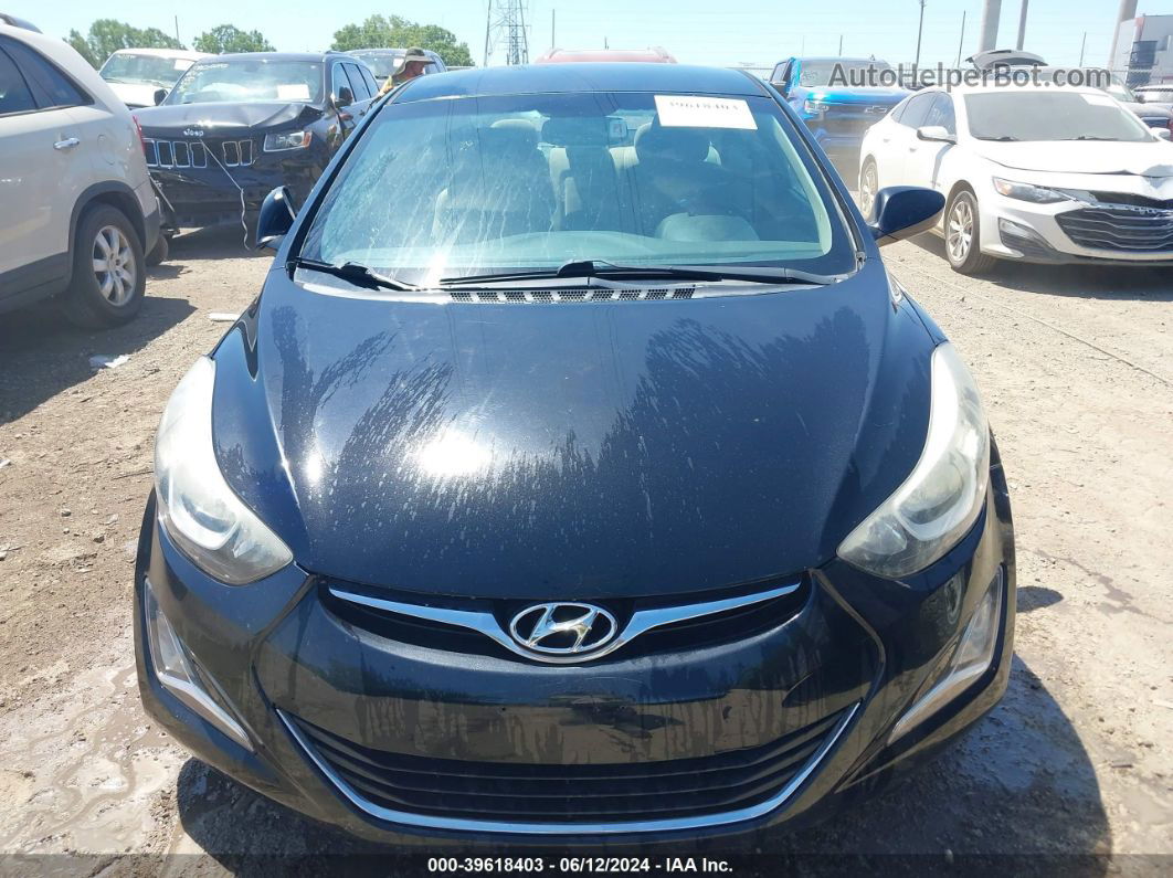 2016 Hyundai Elantra Se Black vin: 5NPDH4AEXGH653279