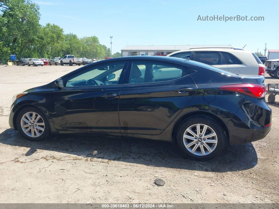 2016 Hyundai Elantra Se Black vin: 5NPDH4AEXGH653279