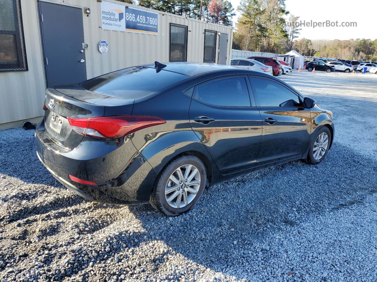 2016 Hyundai Elantra Se Черный vin: 5NPDH4AEXGH656389