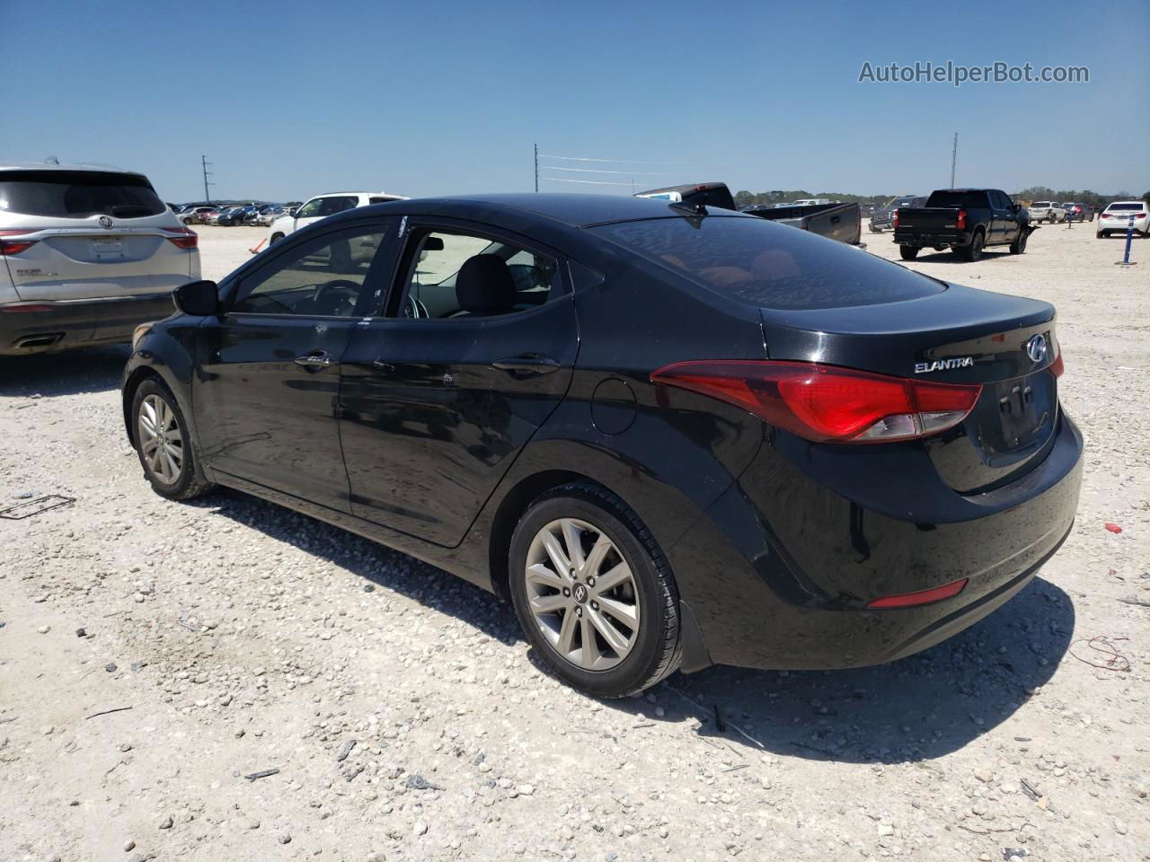 2016 Hyundai Elantra Se Black vin: 5NPDH4AEXGH657560