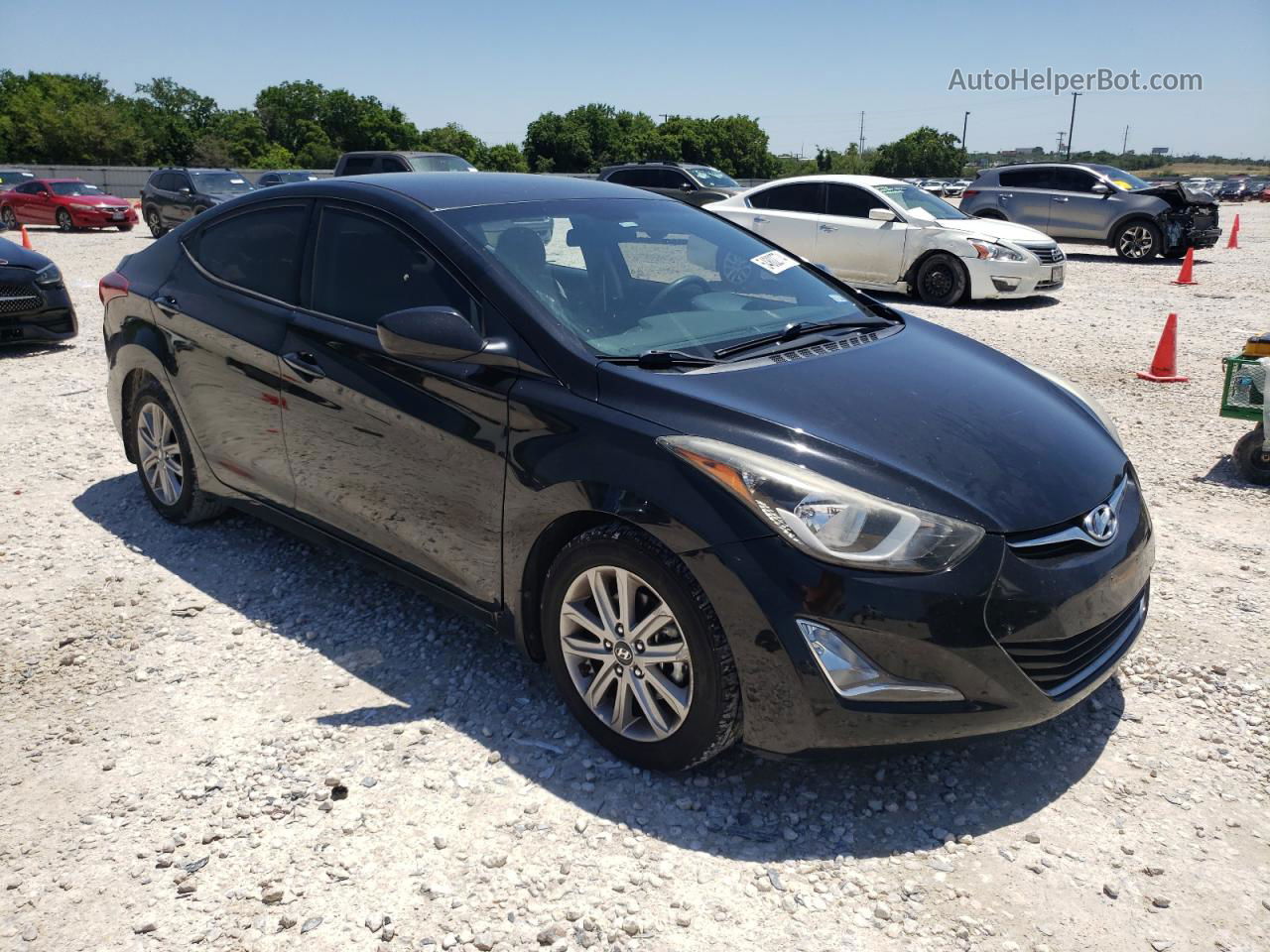 2016 Hyundai Elantra Se Black vin: 5NPDH4AEXGH657560