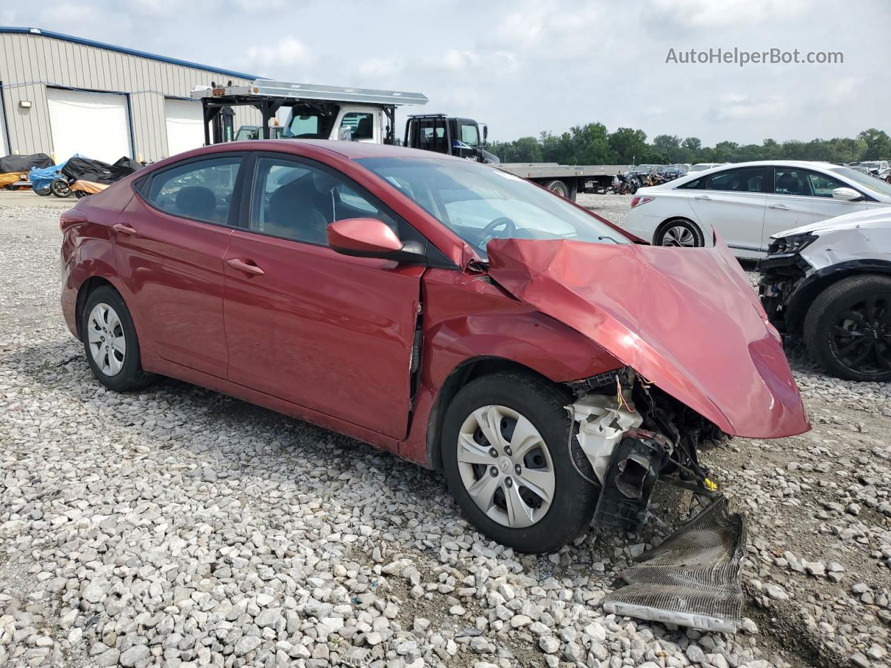 2016 Hyundai Elantra Se Burgundy vin: 5NPDH4AEXGH665299