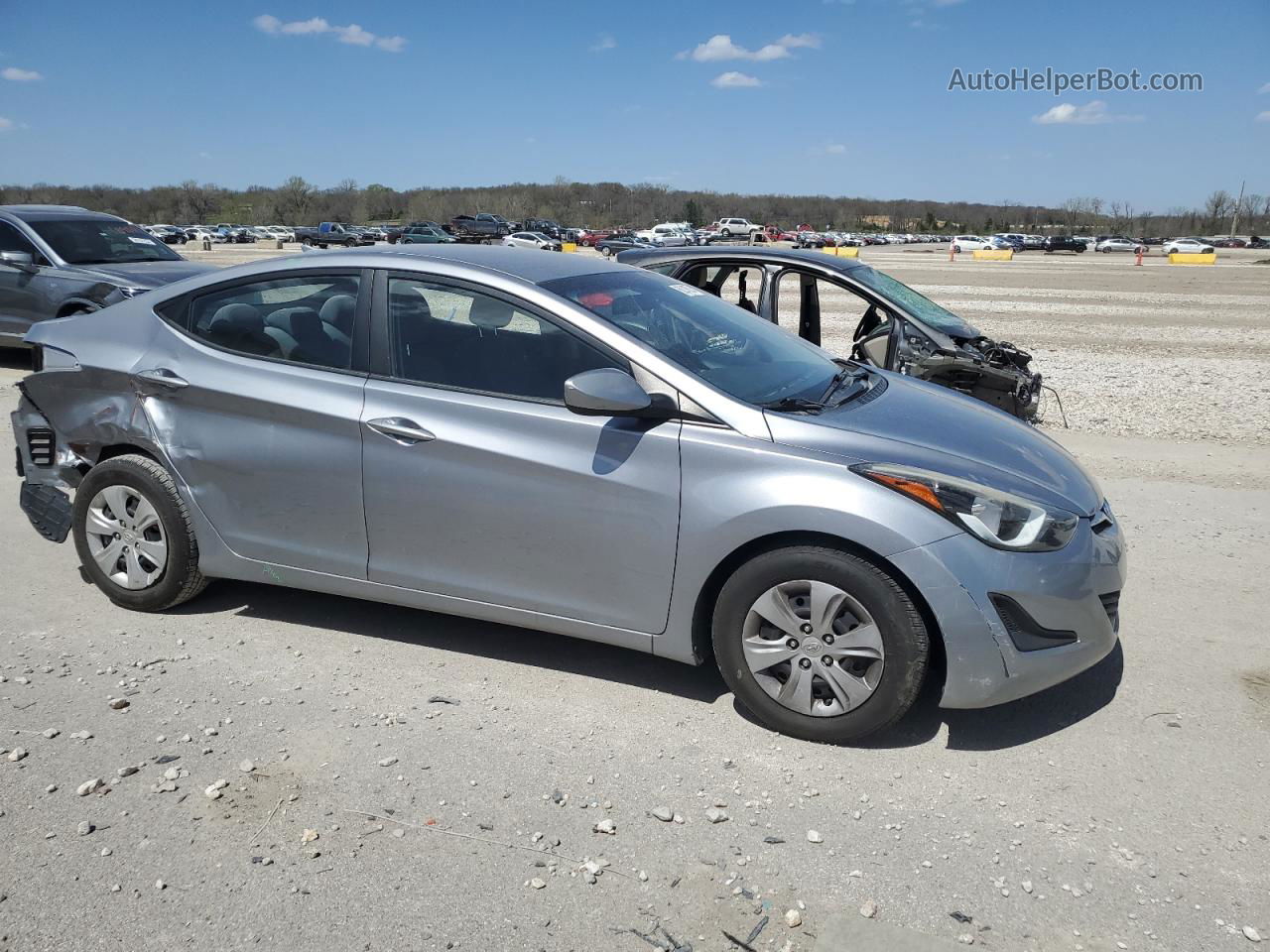 2016 Hyundai Elantra Se Silver vin: 5NPDH4AEXGH676688