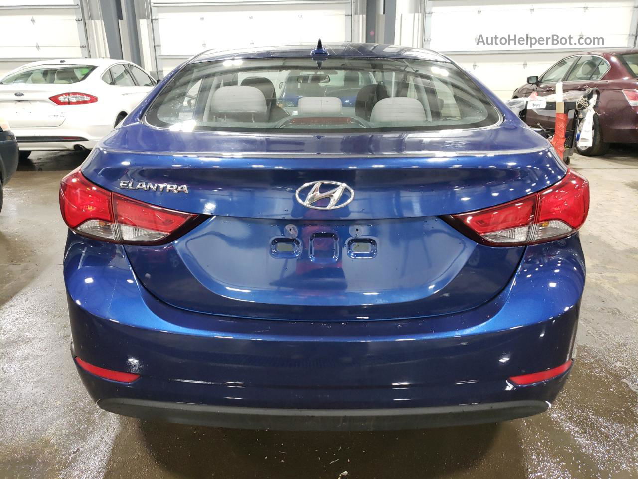 2016 Hyundai Elantra Se Синий vin: 5NPDH4AEXGH684984