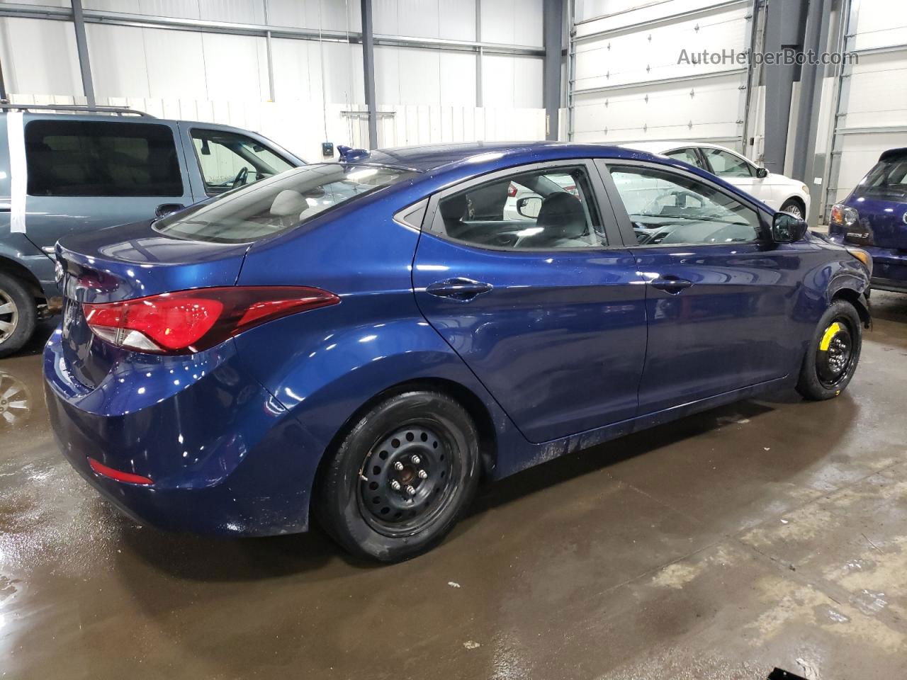 2016 Hyundai Elantra Se Синий vin: 5NPDH4AEXGH684984