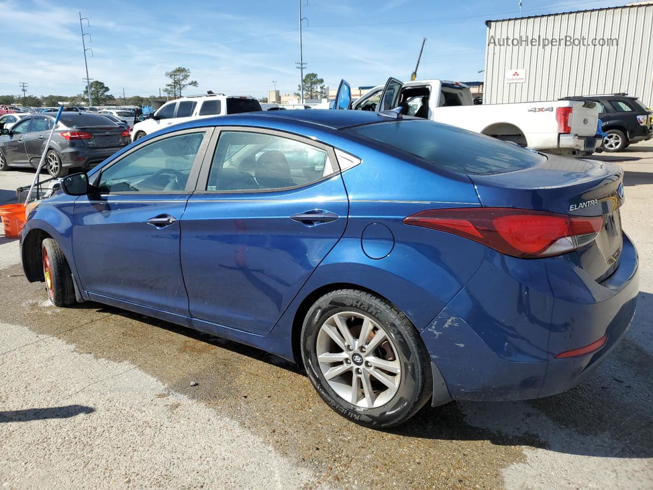 2016 Hyundai Elantra Se Синий vin: 5NPDH4AEXGH689974