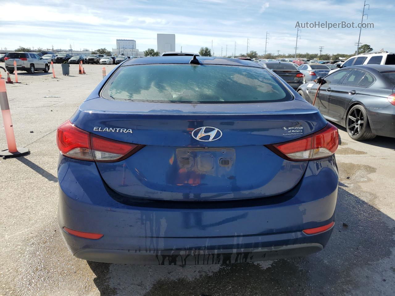 2016 Hyundai Elantra Se Синий vin: 5NPDH4AEXGH689974