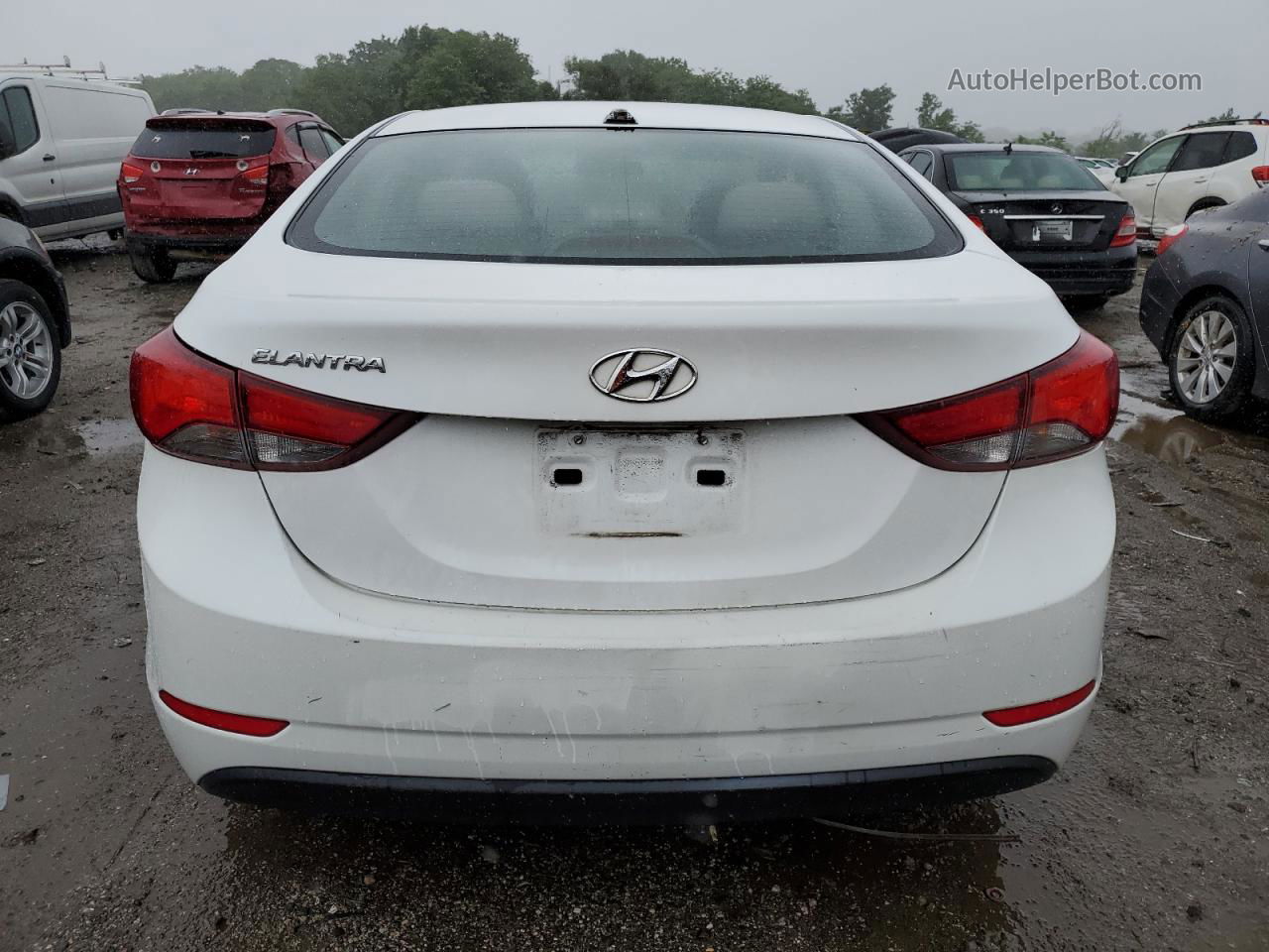 2016 Hyundai Elantra Se Белый vin: 5NPDH4AEXGH691126