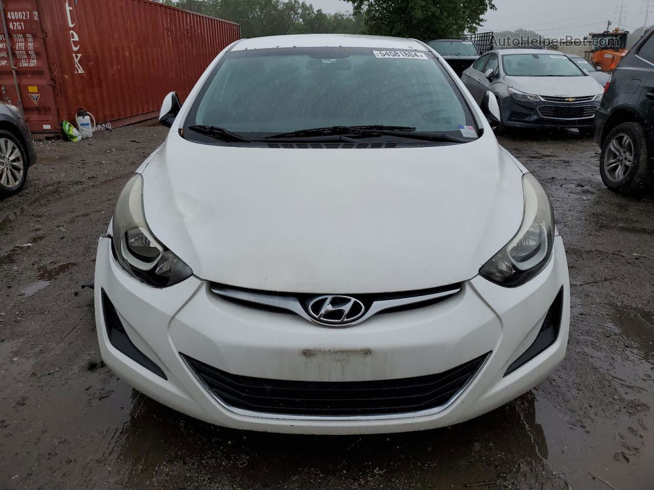 2016 Hyundai Elantra Se White vin: 5NPDH4AEXGH691126