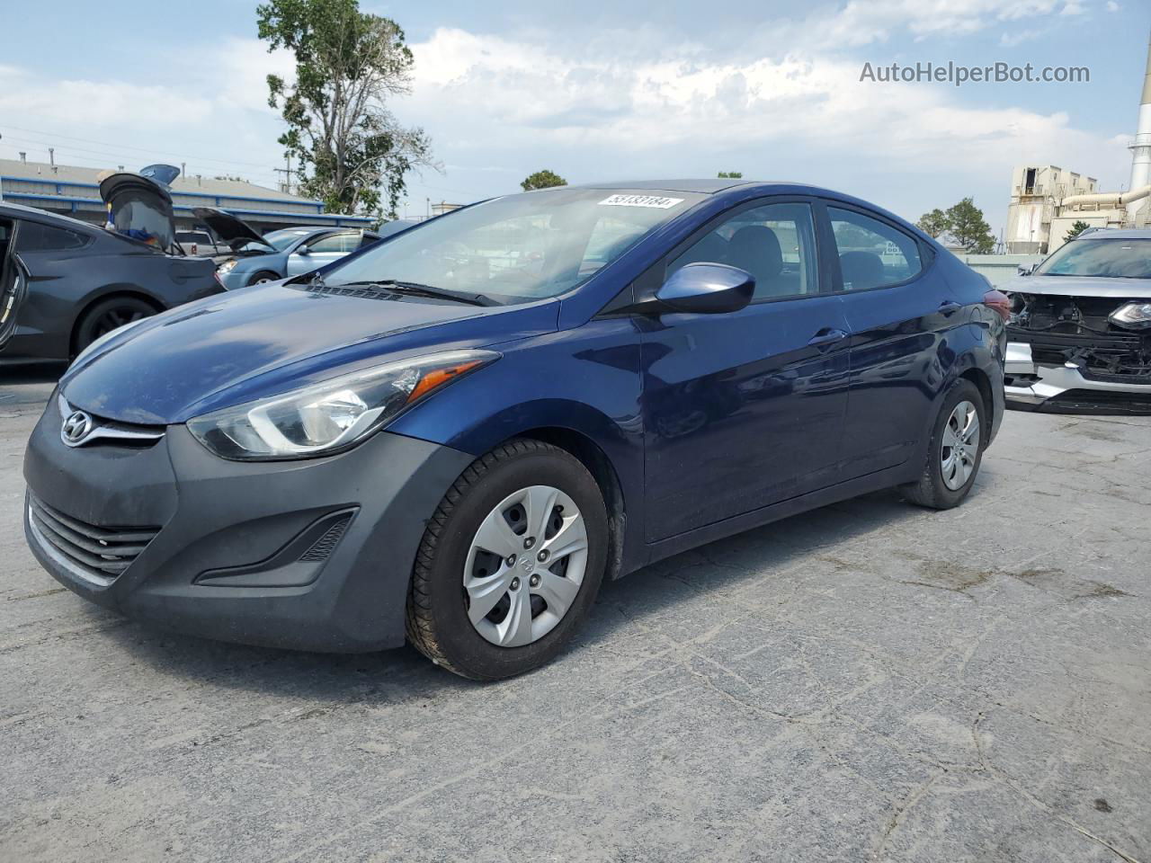 2016 Hyundai Elantra Se Blue vin: 5NPDH4AEXGH691725