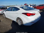 2016 Hyundai Elantra Se White vin: 5NPDH4AEXGH710063