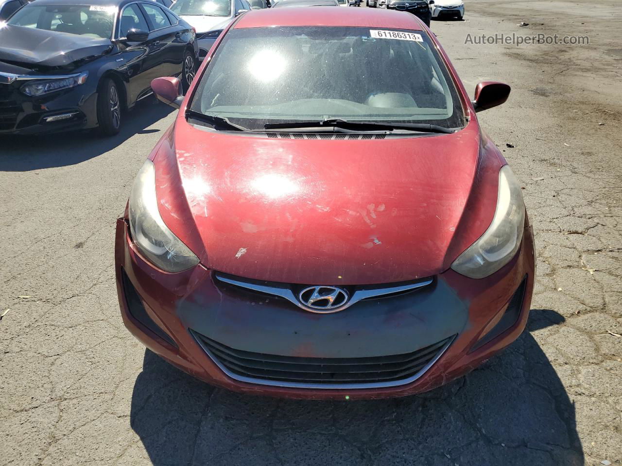 2016 Hyundai Elantra Se Красный vin: 5NPDH4AEXGH716803