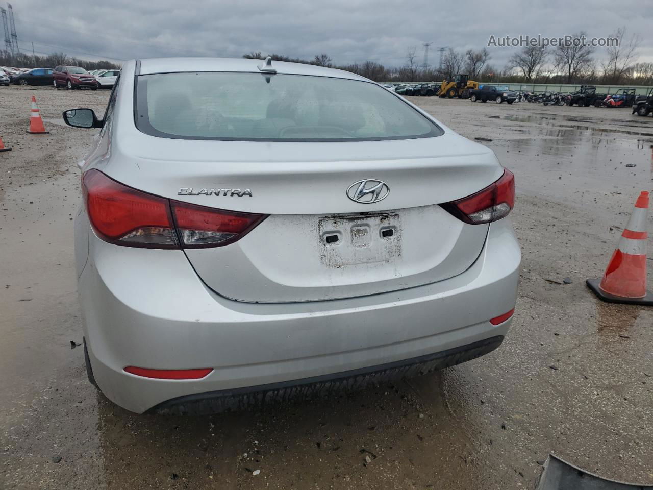 2016 Hyundai Elantra Se Silver vin: 5NPDH4AEXGH722519