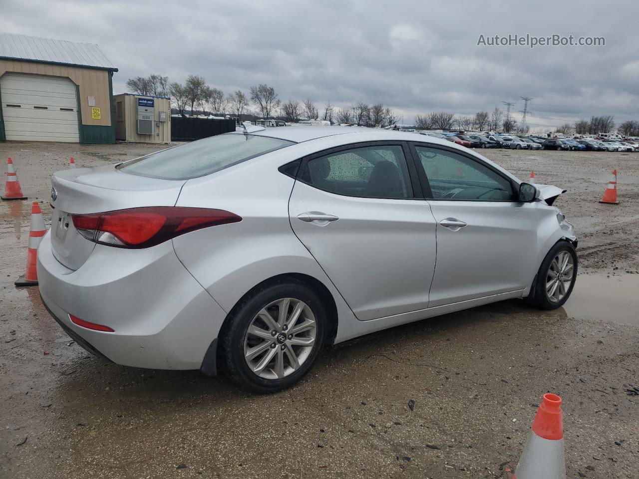 2016 Hyundai Elantra Se Silver vin: 5NPDH4AEXGH722519