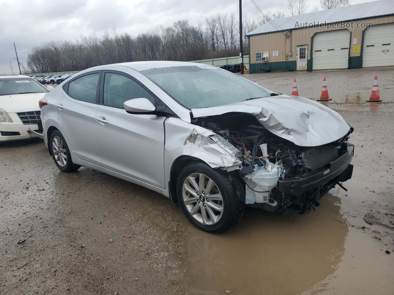 2016 Hyundai Elantra Se Silver vin: 5NPDH4AEXGH722519