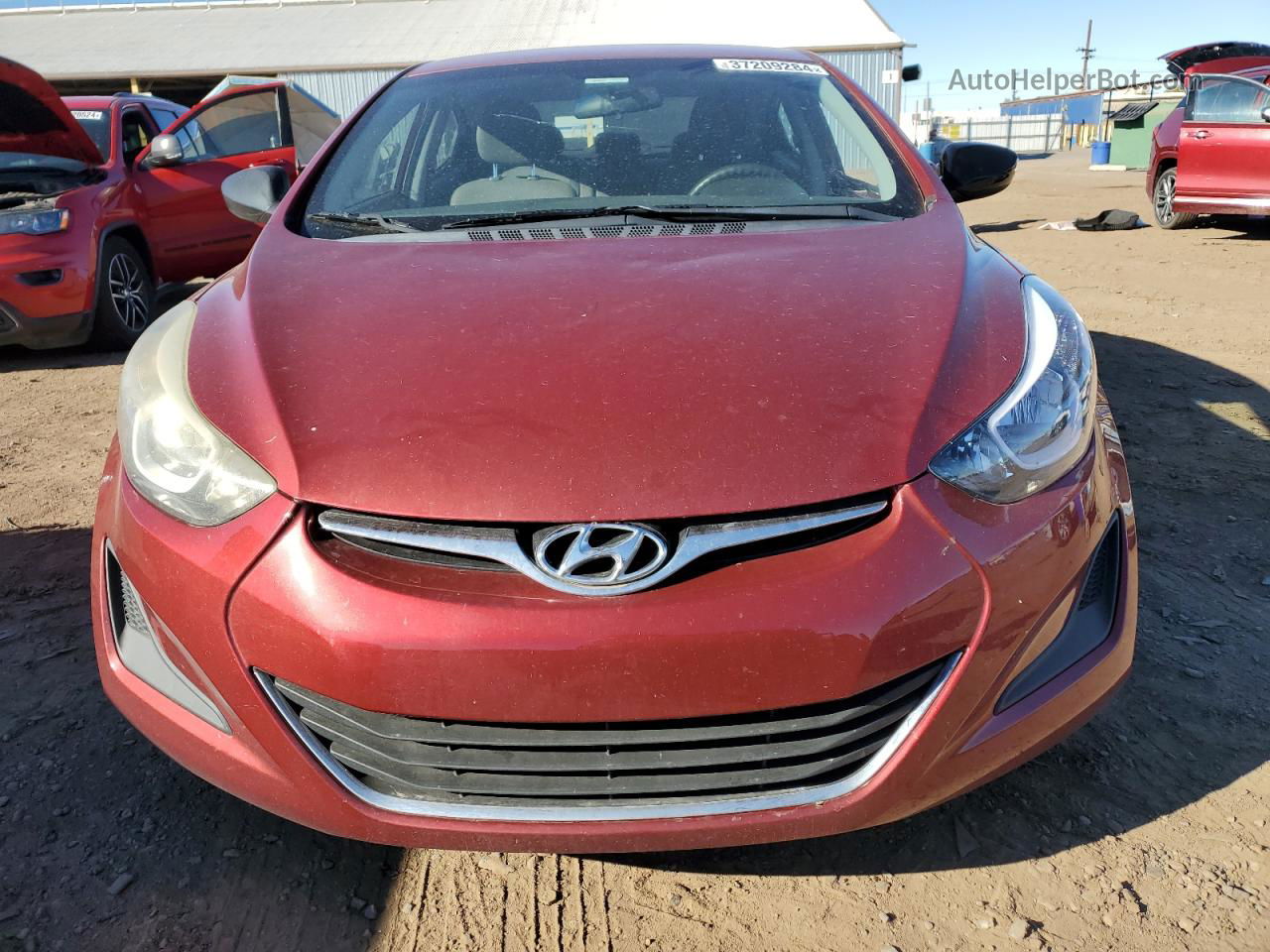 2016 Hyundai Elantra Se Красный vin: 5NPDH4AEXGH730054