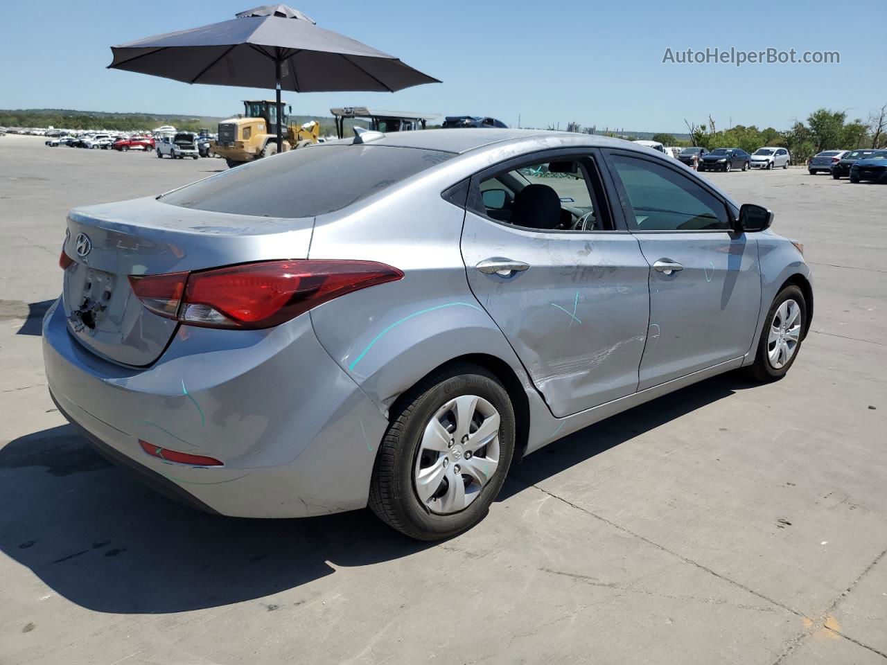 2016 Hyundai Elantra Se Silver vin: 5NPDH4AEXGH731348