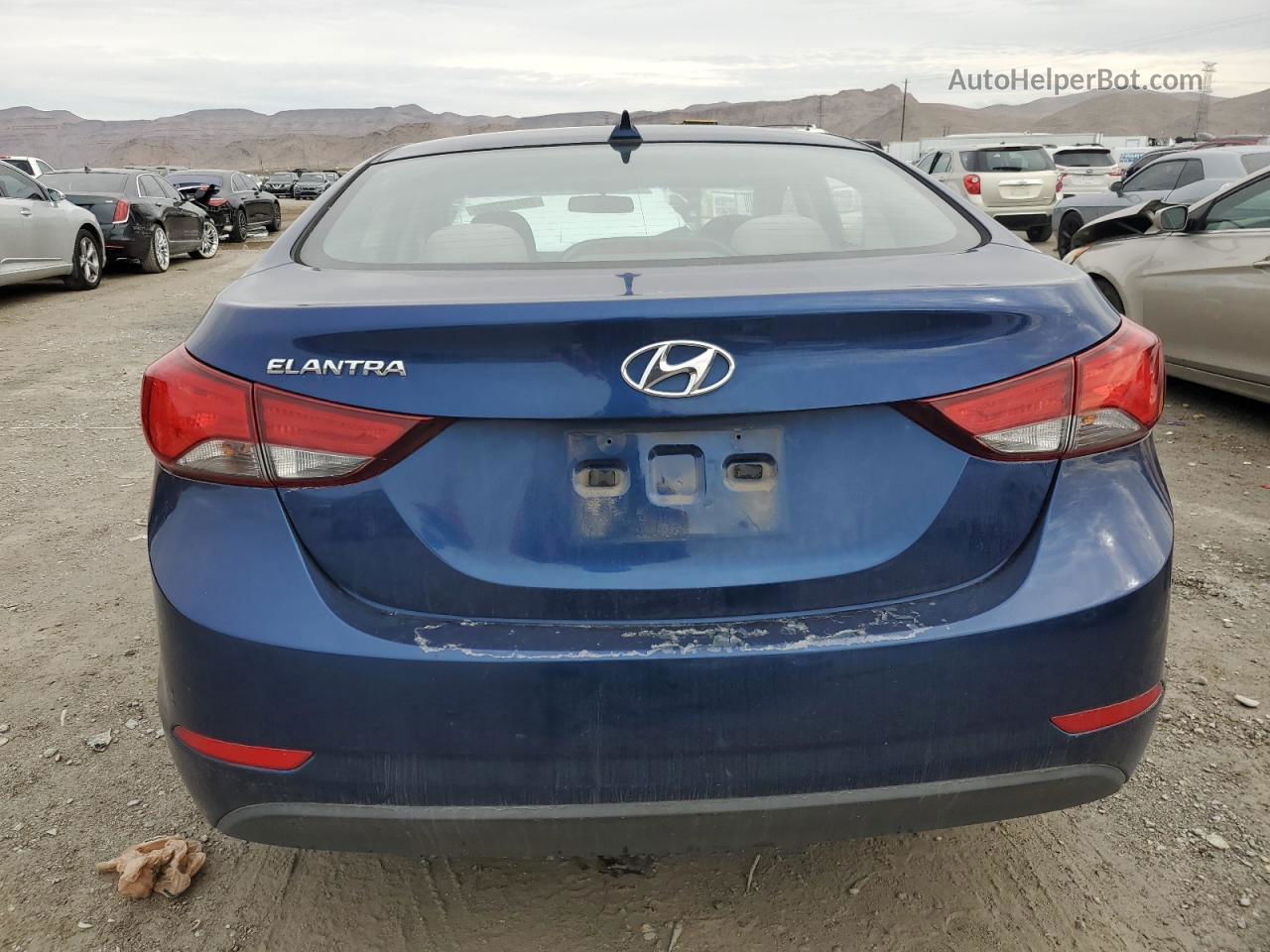 2016 Hyundai Elantra Se Синий vin: 5NPDH4AEXGH736498