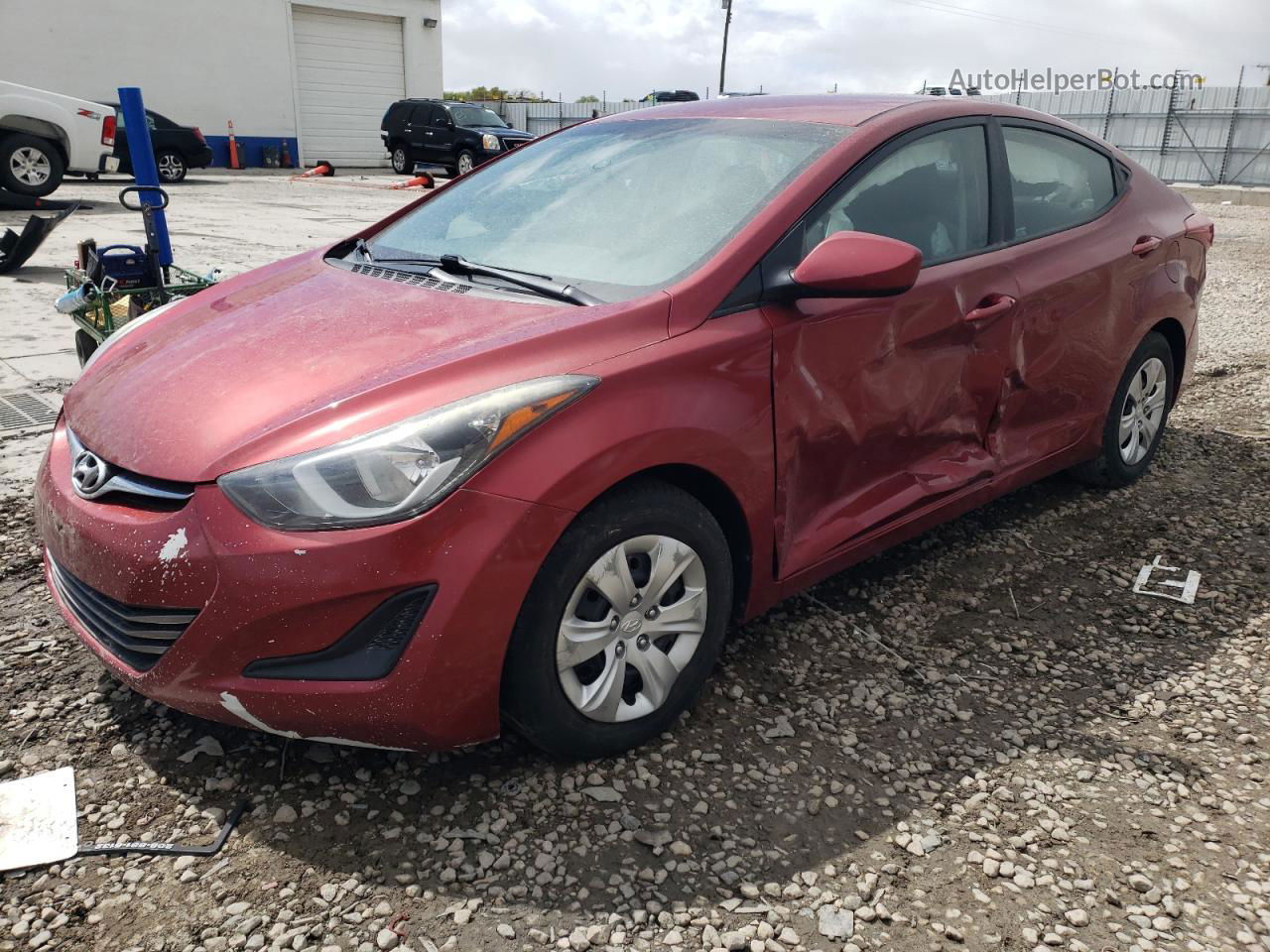 2016 Hyundai Elantra Se Burgundy vin: 5NPDH4AEXGH740826