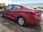 2016 Hyundai Elantra Se Burgundy vin: 5NPDH4AEXGH740826