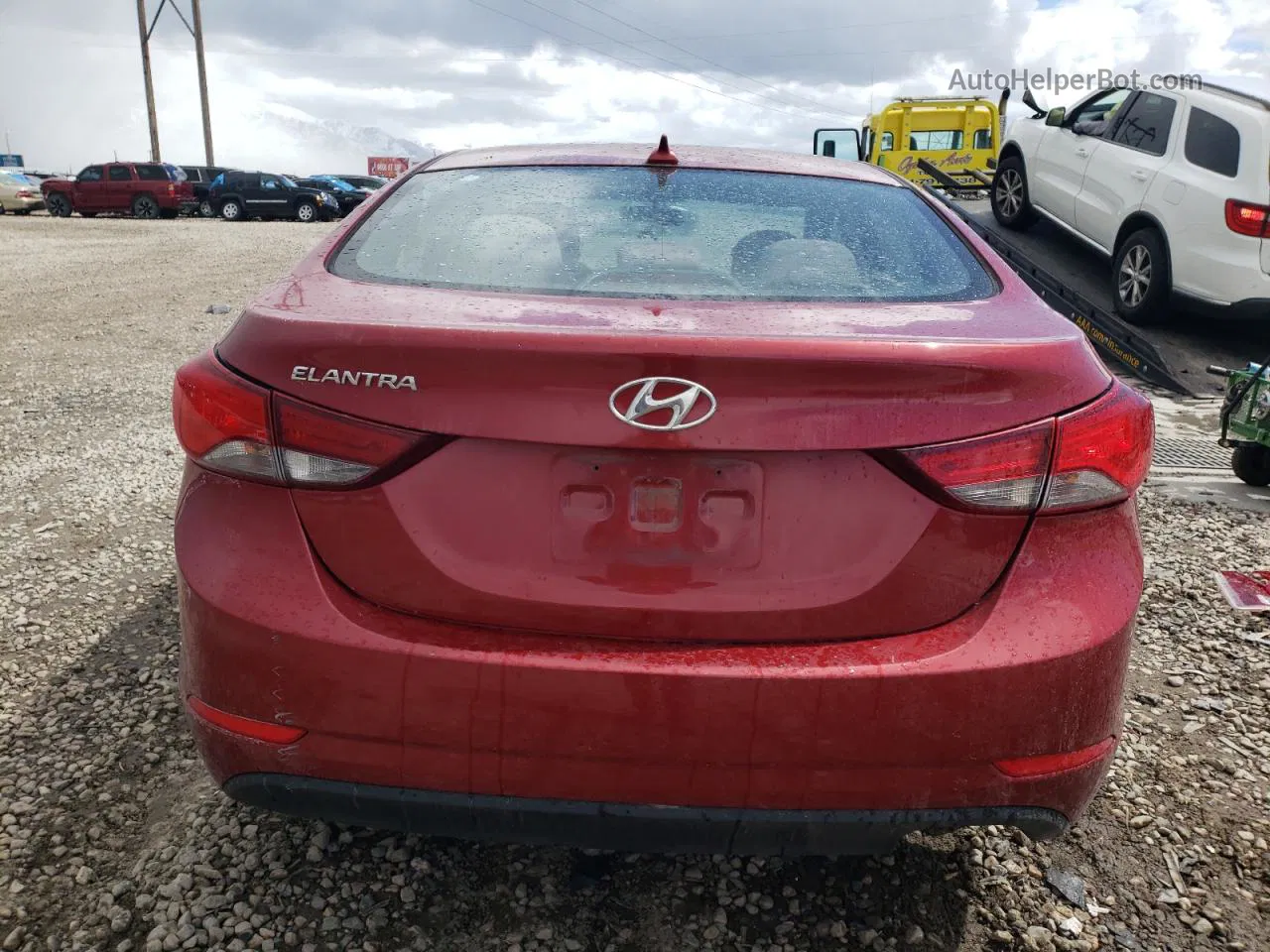 2016 Hyundai Elantra Se Burgundy vin: 5NPDH4AEXGH740826