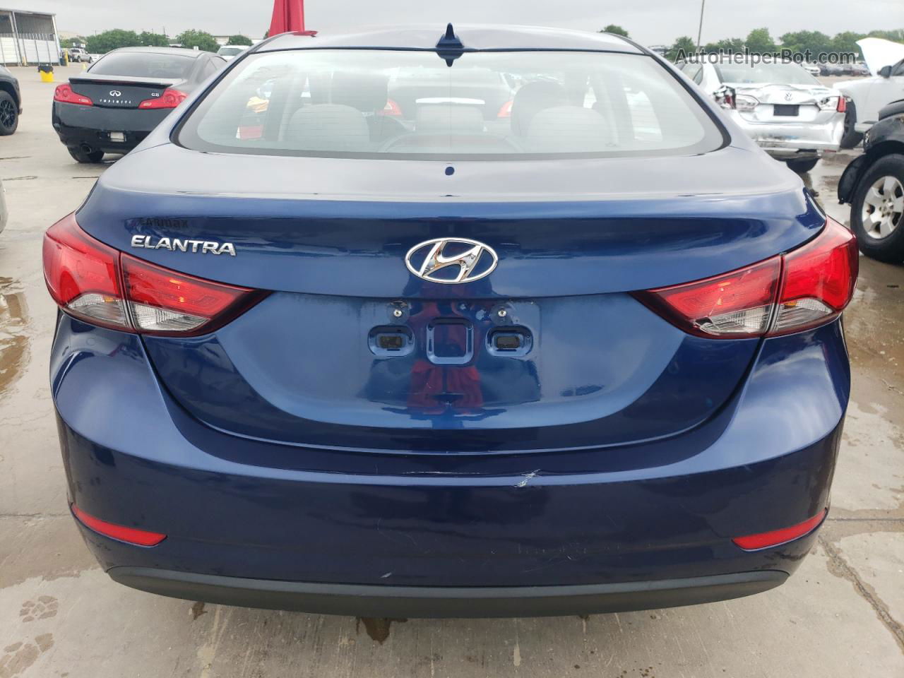 2016 Hyundai Elantra Se Blue vin: 5NPDH4AEXGH742298