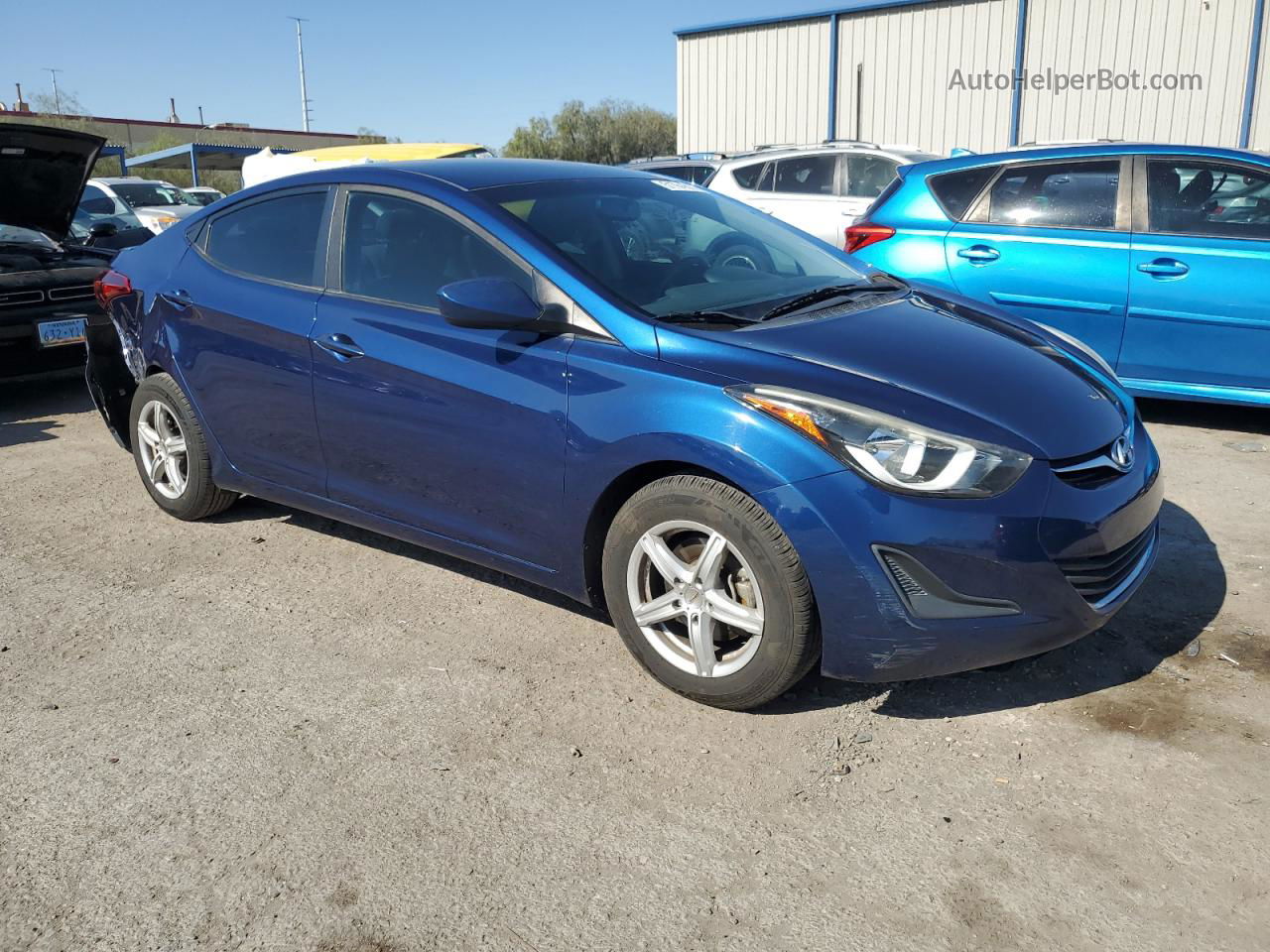 2016 Hyundai Elantra Se Blue vin: 5NPDH4AEXGH747338