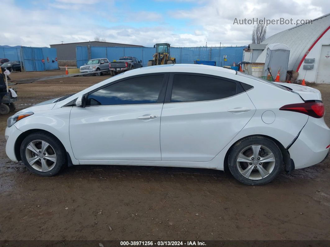 2016 Hyundai Elantra Value Edition White vin: 5NPDH4AEXGH755777