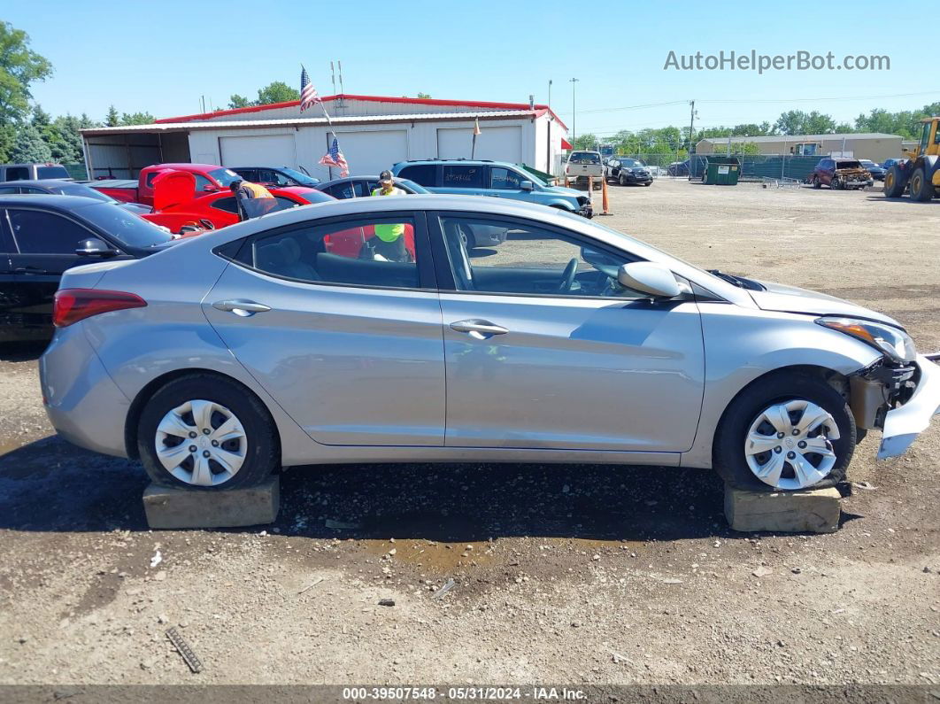 2016 Hyundai Elantra Se Silver vin: 5NPDH4AEXGH762213