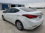 2016 Hyundai Elantra Se White vin: 5NPDH4AEXGH763457