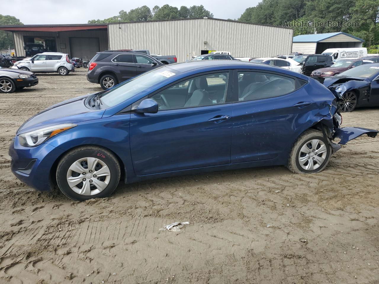 2016 Hyundai Elantra Se Blue vin: 5NPDH4AEXGH769629