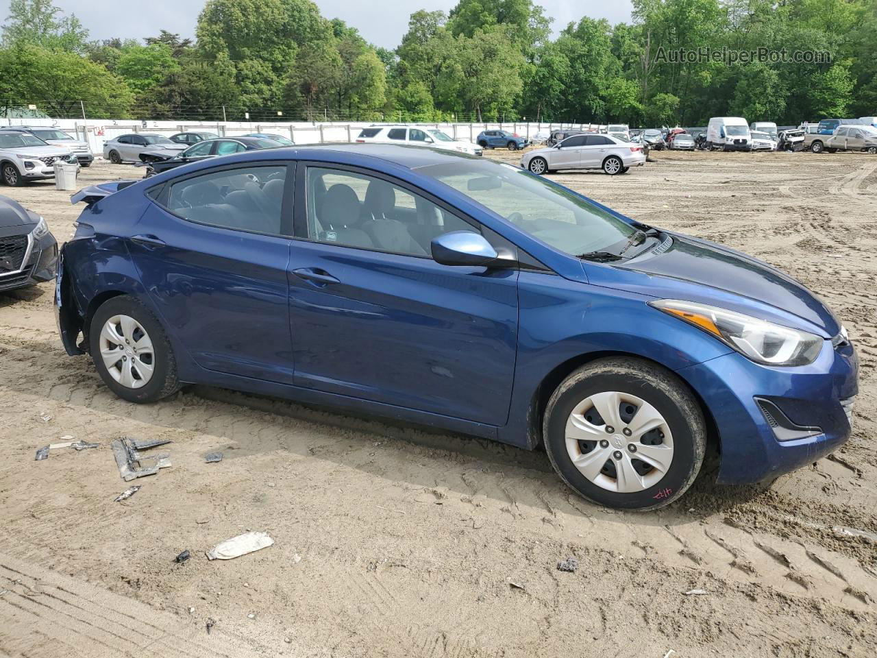 2016 Hyundai Elantra Se Blue vin: 5NPDH4AEXGH769629